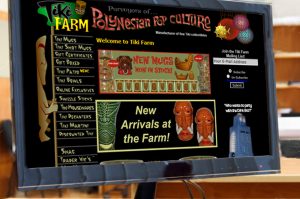 Screen shot of the Tiki Farm website on or about 2006